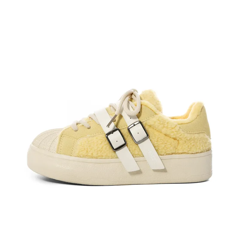 Lovely You Warm Wear-Resistant Lightweight Low-Top Skateboard Shoes Women's-0