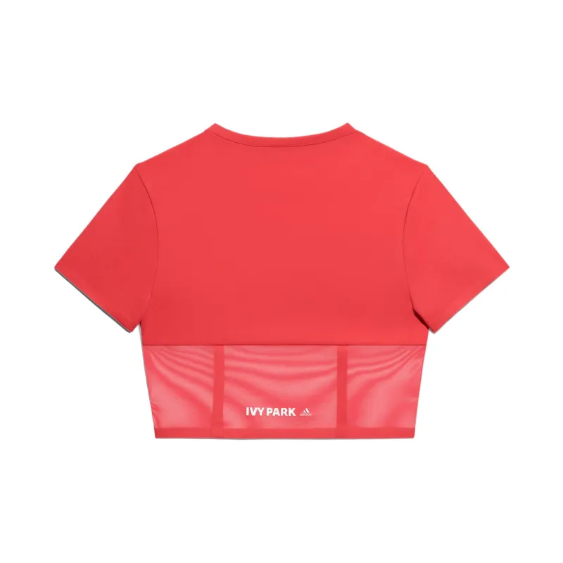 Adidas Ivy Park Corset Crop Top Real Coral-1