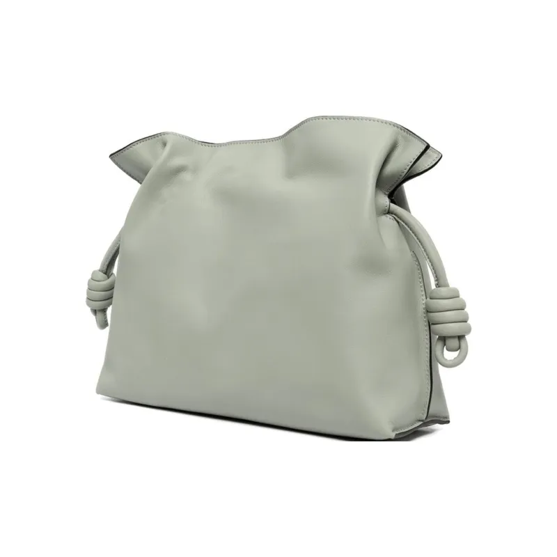 LOEWE Flamenco Clutch In Nappa Calfskin Ash Grey-1
