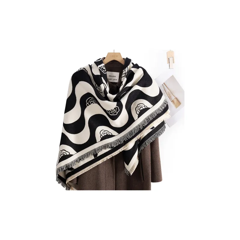 Shanghai Story Polyester Knit Scarves Women's-1