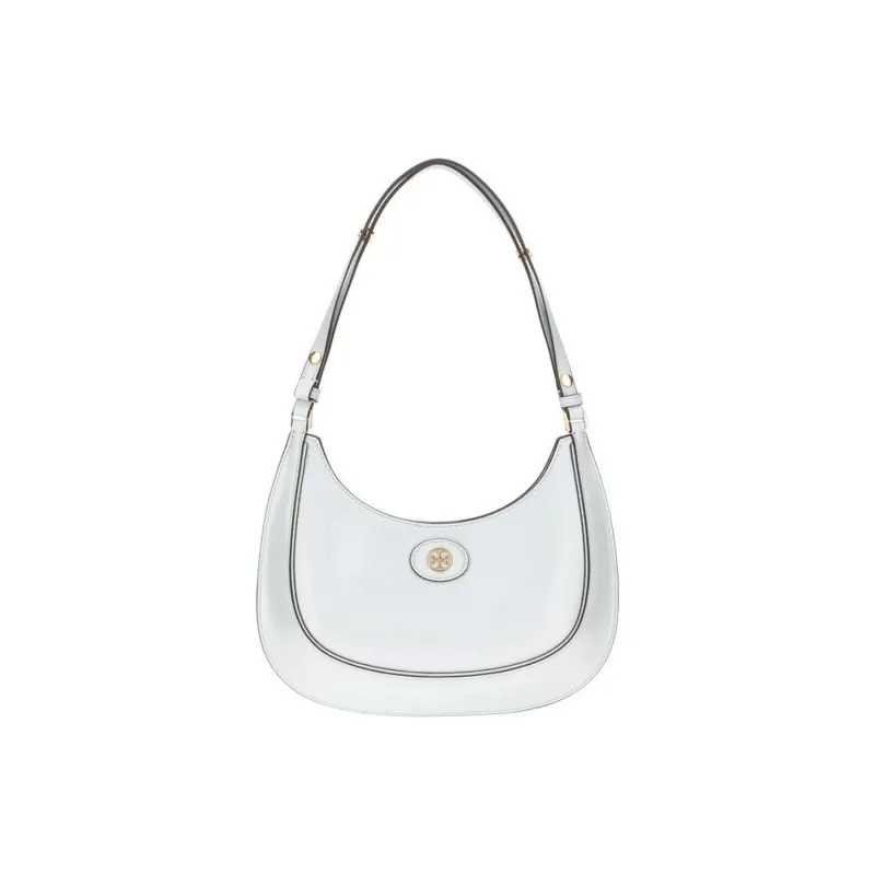 TORY BURCH Robinson Cow Leather Shoulder Bag, Crescent Bag, Handbag, Shoulder Bag Women's Summit Color-0