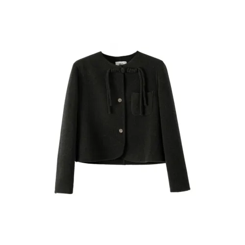 Late White Coats Women's Dark Gray