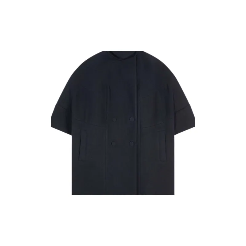 DRIES VAN NOTEN FW24 Coats Women's Marine Blue-4