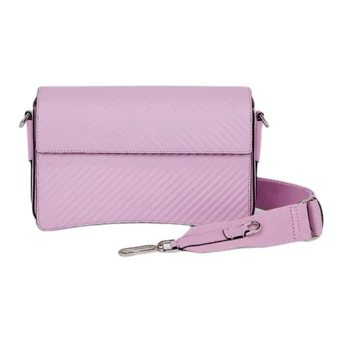 Ecco Smart Series Cow Leather Shoulder Bag Crossbody Bag Medium Size Women's Light Pink