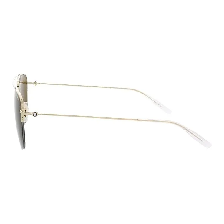 MONTBLANC Aviator Sunglasses Men's Gold-4