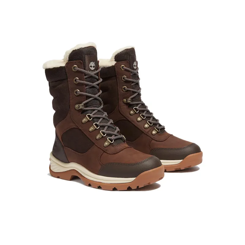 Timberland White Ledge Thermal Abrasion Resistant Crew Snow Boots Women's Dark Brown-2