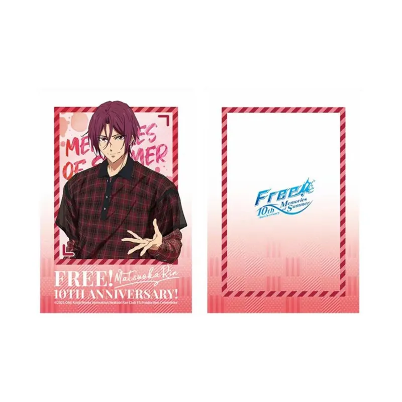 MOUXUYY Makoto Tachibana, Haruka Nanase Free 10th Anniversary Commemoration, Swim Men's Role Laser Photo Cards-17