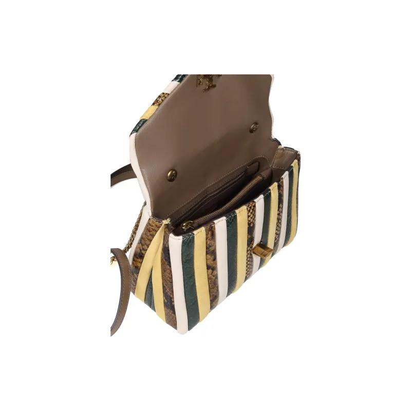 TORY BURCH Kira Leather Shoulder Bag, Crossbody Bag, Handbag Trumpets Women's Multicolor-2