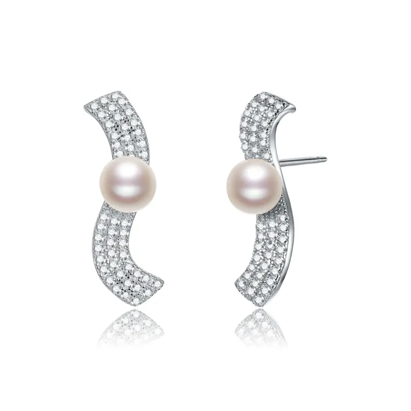 PEARL QUEEN Freshwater Pearl Stud Earrings Women's-0