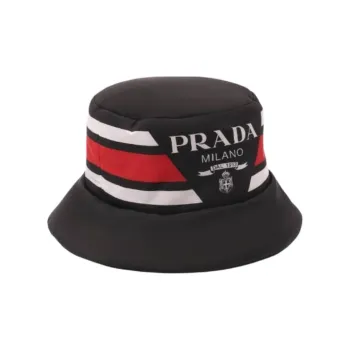 PRADA Nylon Logo Bucket Hat