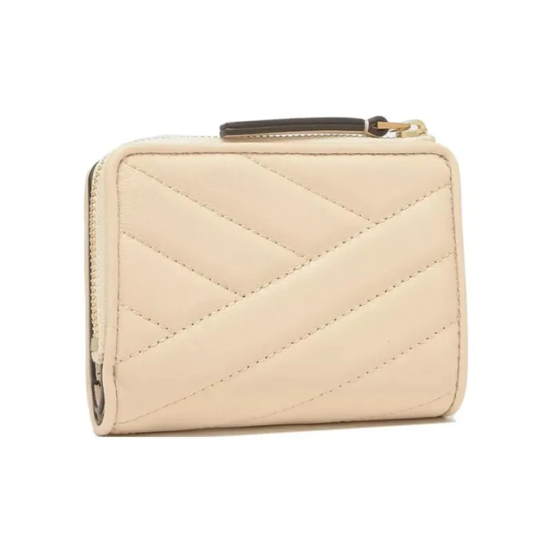 TORY BURCH Kira Nappa Leather Wallet Women's New Cream-4