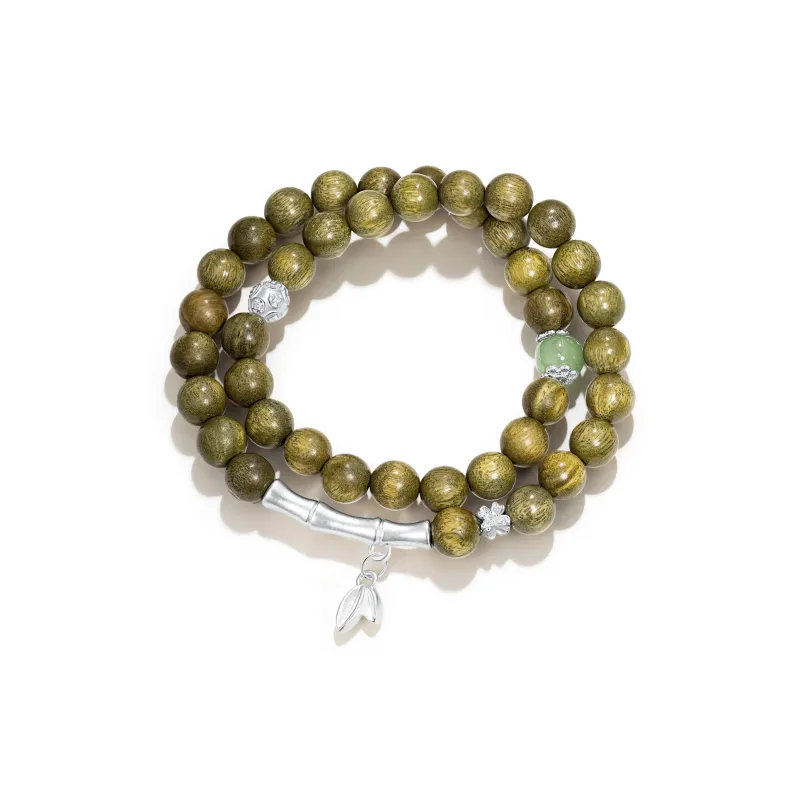 Jodie&Kevin Green Sandalwood Bracelets Unisex-0