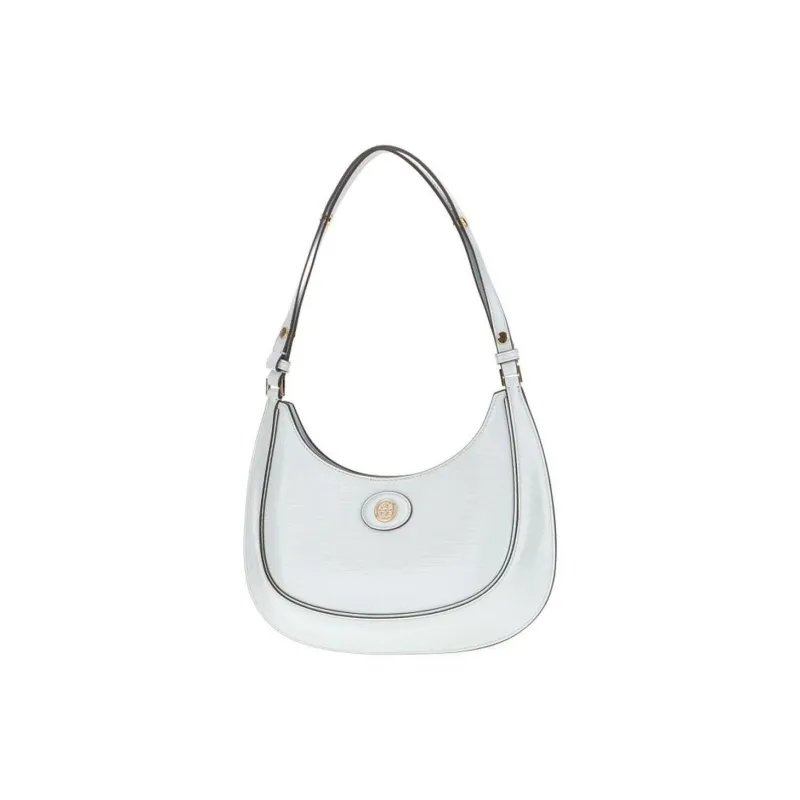 TORY BURCH Robinson Cow Leather Shoulder Bag, Crescent Bag, Handbag, Shoulder Bag Women's Summit Color-1