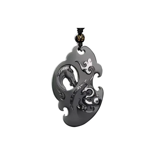 Cuizu Hetian Jade Necklaces Green Jade Unisex