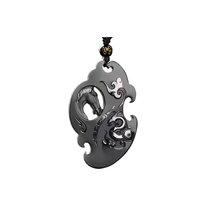 Cuizu Hetian Jade Necklaces Green Jade Unisex-0