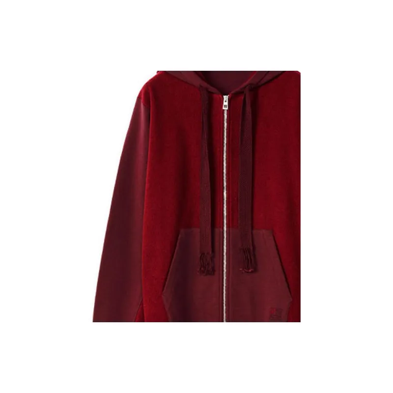 LOEWE Bi Color Anagram Zipped Hoodie-5