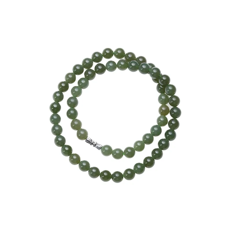 FANHAOGANG JADE Hetian Jade Necklaces Green Jade Women's-0