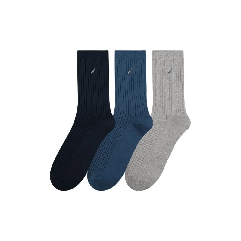 NAUTICA UNDERWEAR Knee High Socks Men's 3 Pack-9