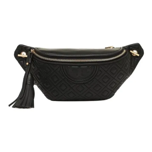 TORY BURCH Fleming Leather Fanny Pack Small Size Women's Black