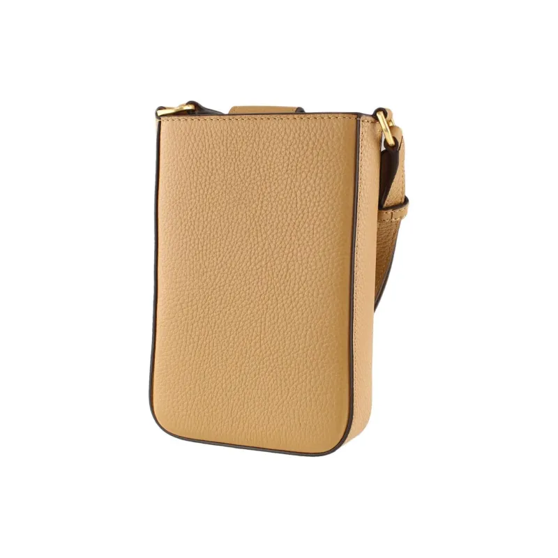 TORY BURCH Leather One Shoulder Crossbody Cell Phone Pouch Women's Brown-3
