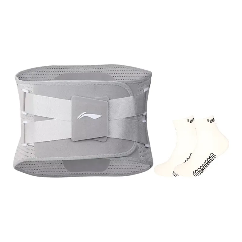 LiNing Back Support Braces Fitness Running Breathable Warm Protective Pressurized And Non Slip Polyester Nylon Unisex-22