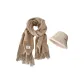 Khaki Scarf+Winter Hat