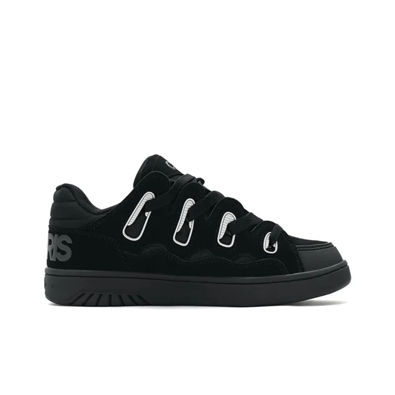 OSIRIS Coverage Warm Slip Resistant Cushioning Wear Resistant Height Increasing Low Top Skateboard Shoes Unisex Black-1