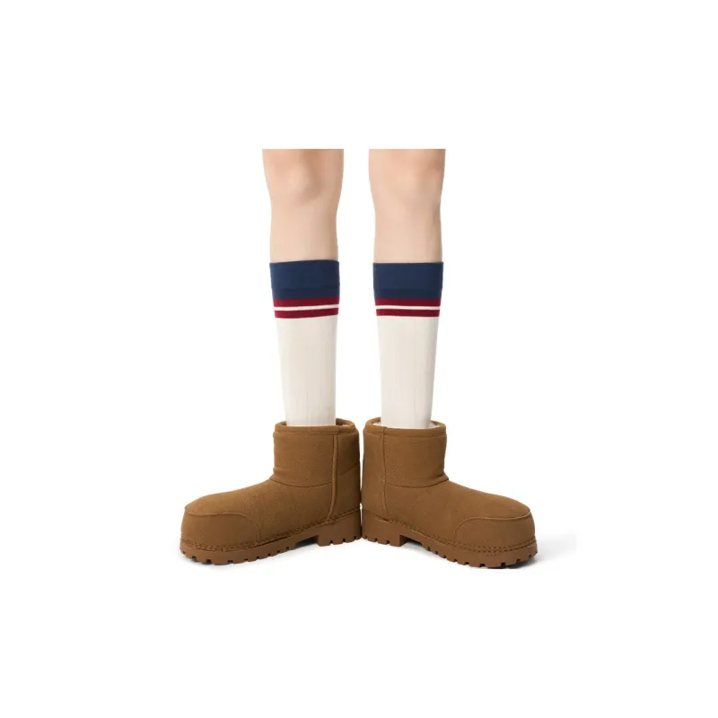 Primeet Knee High Socks Women's 1 Pack Stripes-4