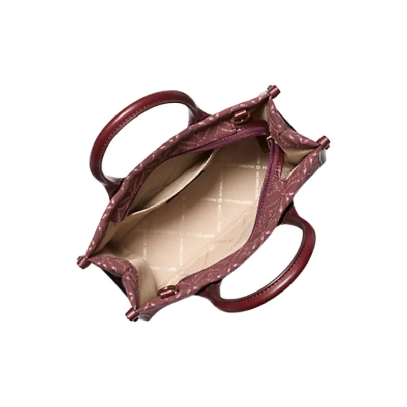 MICHAEL KORS Mirella Polyester Tote Bag Shopping Bag Shoulder Bag Crossbody Bag Handbag Small Size Women's Fuchsia-1