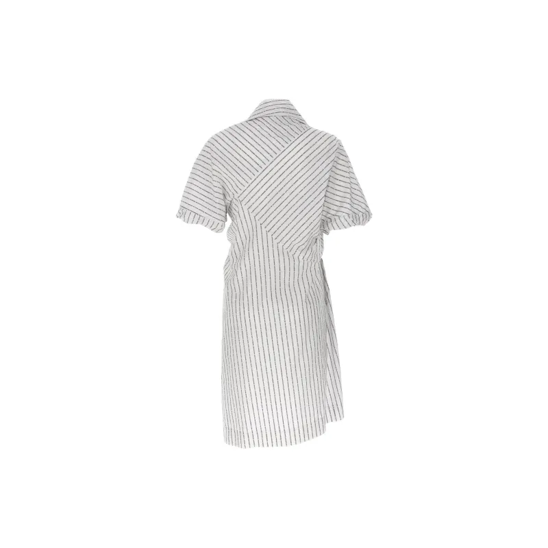 Vivienne Westwood Natalia Orb Embroidered Striped Dress-1