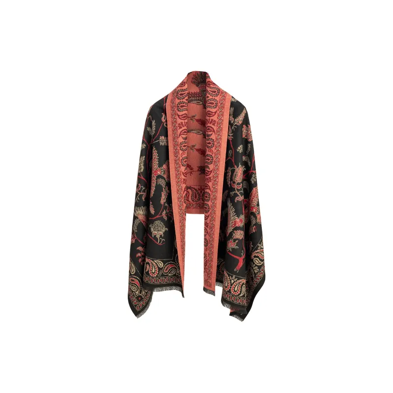Shanghai Story Polyester Knit Scarves Women's-32