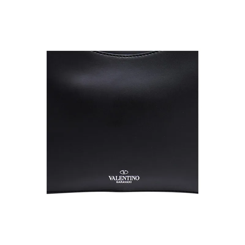 Valentino VLTN Leather Portable Crossbody Bag Shoulder Bag Women's Black-4