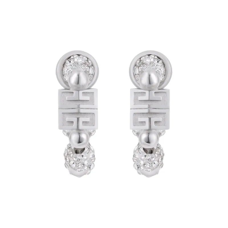 Givenchy 4G Crystal Embellished Earrings-1