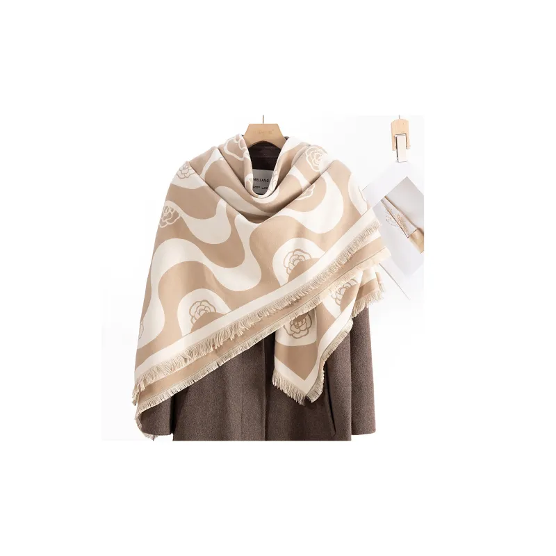 Shanghai Story Polyester Knit Scarves Women's-17