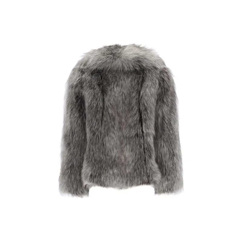 SAINT LAURENT Jackets & Coats Women's Gray-1