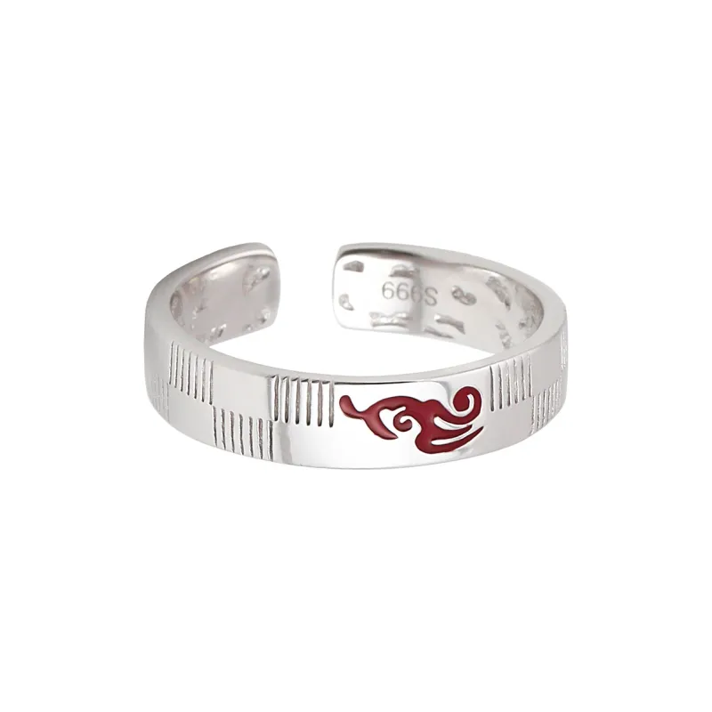 MAGICPOLE 999 Fine Silver Rings Men's Silver-0