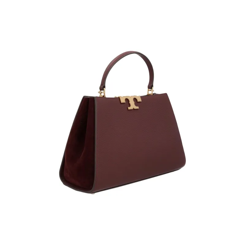 TORY BURCH Eleanor Leather Shoulder Bag Crossbody Bag Handbag Medium Size Women's Dark Color Cabernet Sauvignon-2