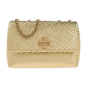 TORY BURCH Kira Lambskin Portable Crossbody Bag, Shoulder Bag Trumpets Women's Gold