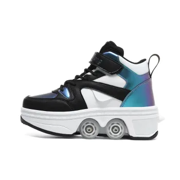 OFF WIERAH Wear Resistant Height Increasing Balance High Top Casual Shoes Women's