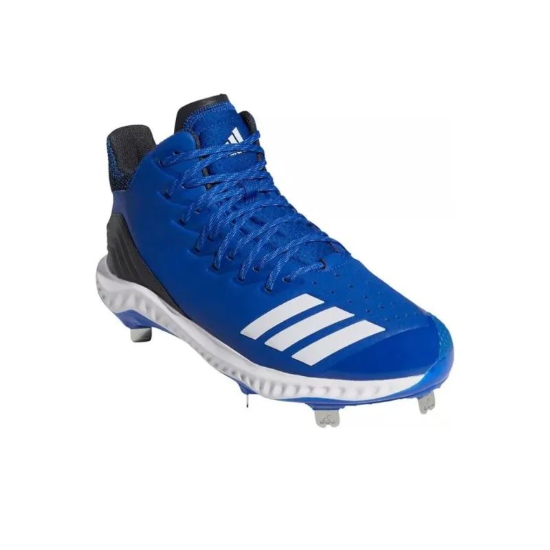 Adidas Icon Bounce Anti Slip Wear Resistant Mid Top Training Shoes Men's Blue-1