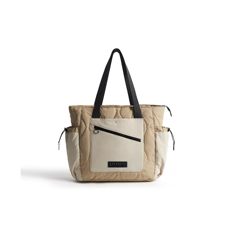 BAGSMART Nylon Shoulder Bag Tote Regular Unisex Multicolor-2