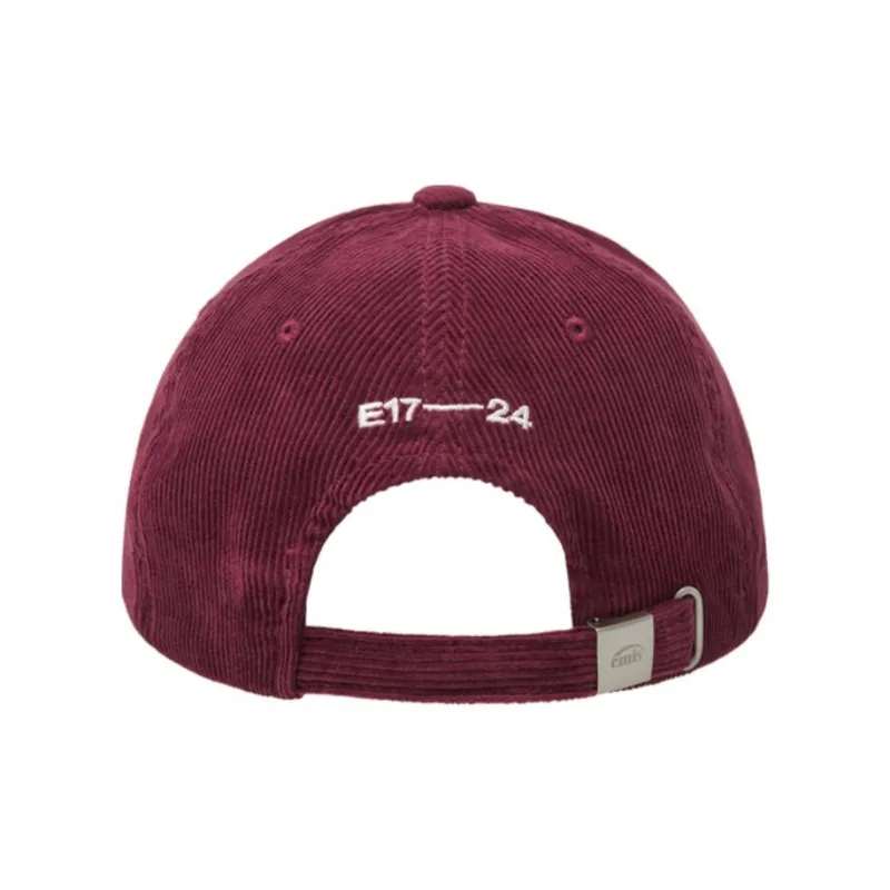 Emis Cotton, Corduroy Baseball Caps Unisex Red-2