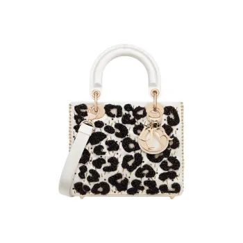 DIOR Lady Dior Silk Lady Dior Bag, Shoulder Bag, Crossbody Bag, Handbag Small Size Women's Latte