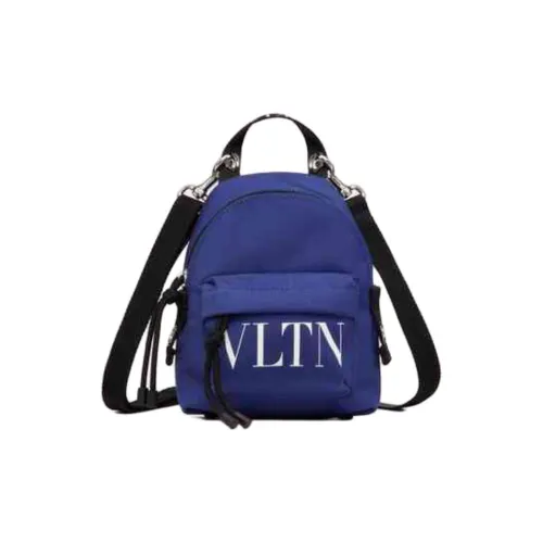 Valentino Nylon Fabric Carry Backpack Mini Men's Blue