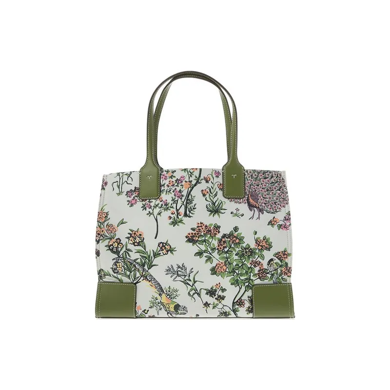 TORY BURCH PVC Tote Bag, Shopping Bag, Handbag Mini Women's Winter Day Sage Print-2