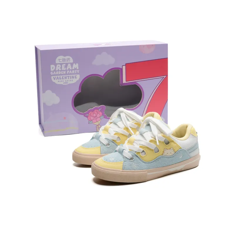 7 SEVFUN Low-Top Skateboard Shoes Unisex Strawberry Pink-42