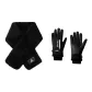 Black Scarf+Black Glove