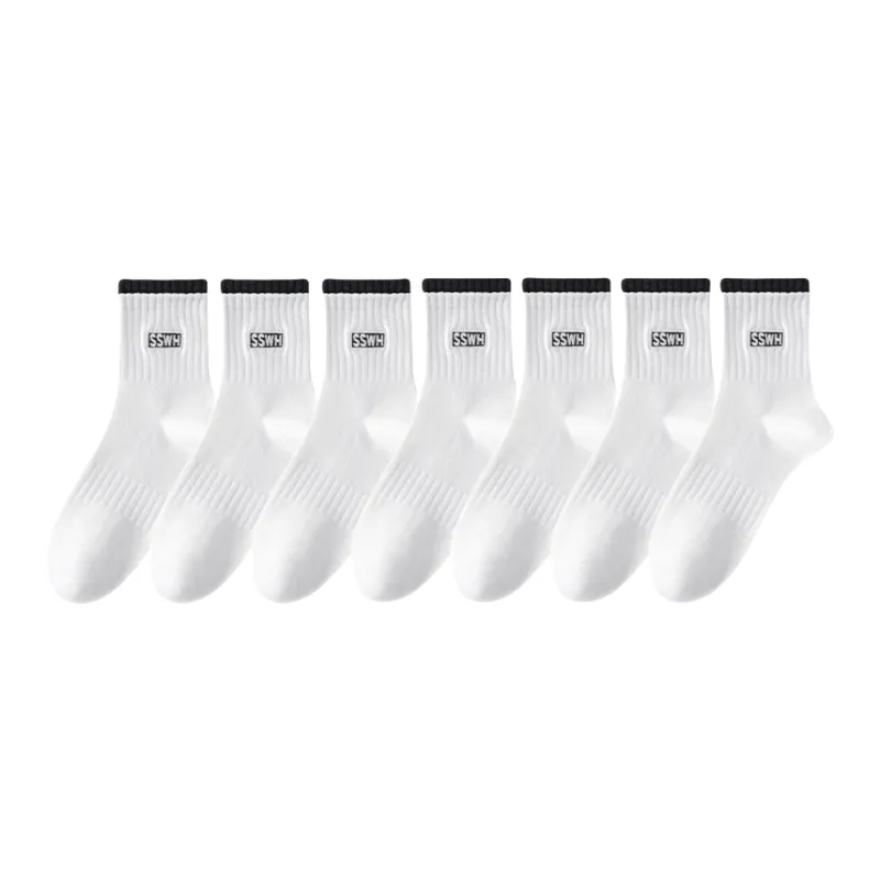 Lan Miao Mid Calf Socks Women's 7 Pack-7