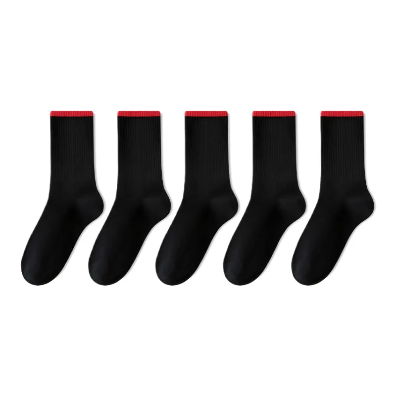 Lan Miao Mid Calf Socks Women's 5 Pack-7