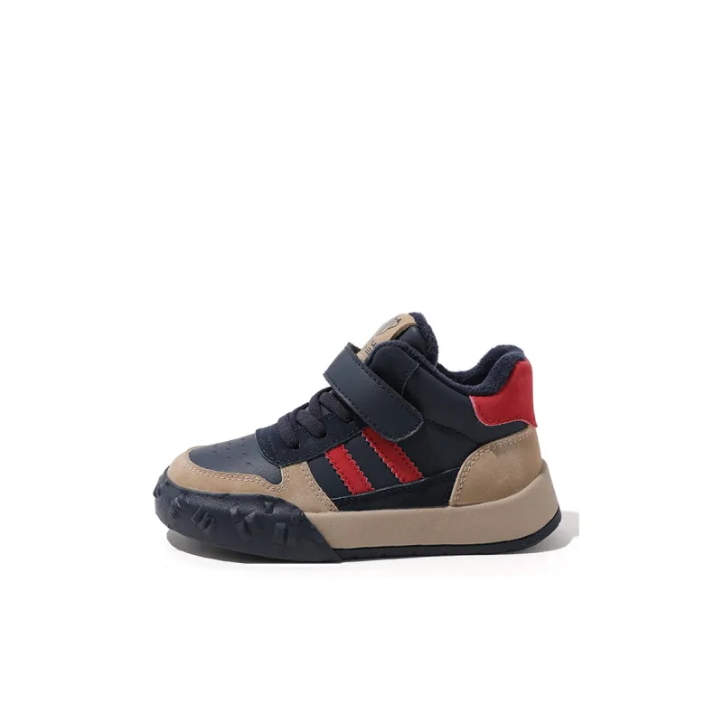 BIG WASP Slip Resistant Anti Kick Abrasion Resistant Mid Top Kids' Skateboarding Shoes Kids'-27